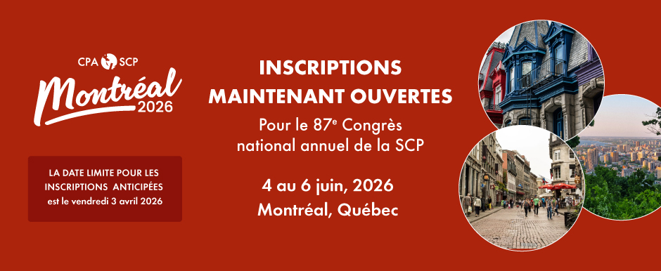 Inscription ouvert - Congrès de la SCP 2026